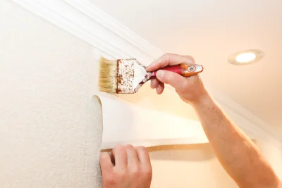 Pose de papier peint à Mézières-sur-Seine — revêtements muraux et toiles de verre